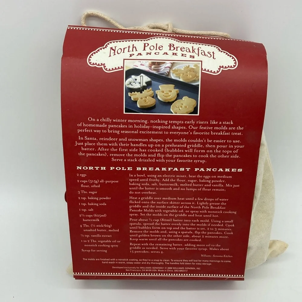 Williams Sonoma North Pole Pancake Molds